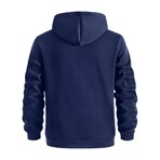 Hoodie w/ Contrast Details // Navy (XS)