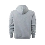 Zip-Up Hoodie // Light Gray (2XL)
