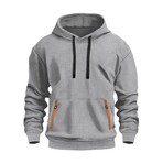 Hoodie w/ Contrast Details // Light Gray (XS)