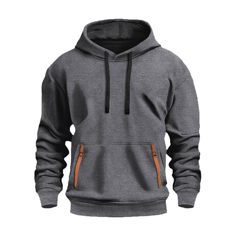 Hoodie w/ Contrast Details // Dark Gray (XS)
