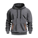 Hoodie w/ Contrast Details // Dark Gray (L)