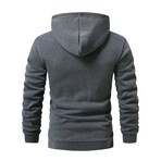 1/4 Zip-Up Hoodie // Dark Gray (S)
