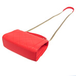 Chanel // Leather Matelassé Quilted Chain Bag // Orange // Pre-Owned