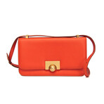 Bottega Veneta // Intrecciato Leather Classic Bag // Orange // Pre-Owned