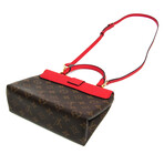 Louis Vuitton // Monogram Coated-Canvas + Leather Iconic Handbag // Monogram Brown + Red // Pre-Owned