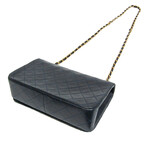 Chanel // Leather Matelassé Classic Chain Bag // Navy Blue // Pre-Owned