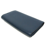 Louis Vuitton // Leather Pochette Louise Chain Clutch // Blue // Pre-Owned