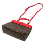 Louis Vuitton // Monogram Coated-Canvas + Leather Iconic Handbag // Red + Monogram Brown // Pre-Owned