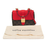Louis Vuitton // Monogram Coated-Canvas + Leather Iconic Handbag // Red + Monogram Brown // Pre-Owned