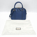 Gucci // MicroGuccissima Leather Crossbody // Blue // Pre-Owned