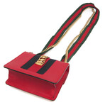 Gucci // Leather Sylvie Signature Hardware Handbag // Red // Pre-Owned