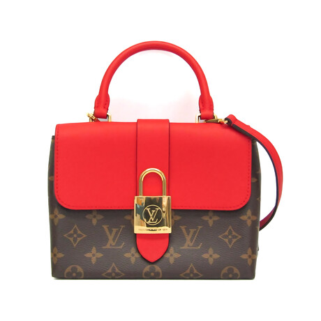 Louis Vuitton // Monogram Coated-Canvas + Leather Iconic Handbag // Monogram Brown + Red // Pre-Owned
