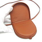 Loewe // Leather Heel Mini Leather Pouch // Brown // Pre-Owned