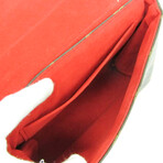 Louis Vuitton // Monogram Coated-Canvas + Leather Iconic Handbag // Red + Monogram Brown // Pre-Owned