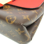 Louis Vuitton // Monogram Coated-Canvas + Leather Iconic Handbag // Monogram Brown + Red // Pre-Owned