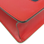 Gucci // Leather Sylvie Signature Hardware Handbag // Red // Pre-Owned
