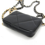 Chanel // Leather 19 Chain Belt Bag // Black // Pre-Owned