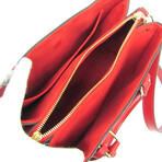 Louis Vuitton // Monogram Coated-Canvas + Leather Iconic Classic Handbag // Monogram Brown + Red // Pre-Owned