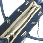 Chanel // Leather Matelassé Portobello Quilted Tote // Navy Blue // Pre-Owned