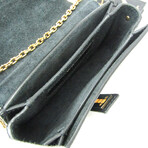 Valentino Garavani // Leather Lockstud Small Chain Bag // Black // Pre-Owned