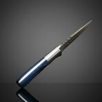 Blue Ridge Hunter // Damascus Fixed Blade Knife // Pakka Wood