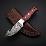 Crimson Hunter // Damascus Gut Hook Knife