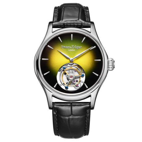 Swan & Edgar Hand-Assembled Limited Edition Tourbillon Yellow Manual Wind // SE0073T