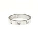 Cartier // 18k White Gold Mini Love Diamond Ring // Ring Size: 6.25 // Store Display