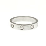 Cartier // 18k White Gold Mini Love Diamond Ring // Ring Size: 6.25 // Store Display