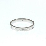 Tiffany & Co. // Platinum Flat Diamond Ring // Ring Size: 8 // Store Display