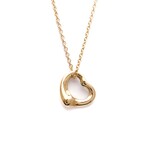 Tiffany & Co. // 18k Rose Gold Open Heart Iconic Pendant Necklace // 16.14" // Store Display