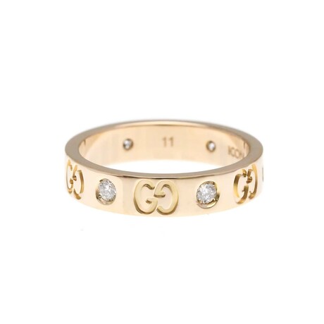 Gucci // 18k Rose Gold Icon Diamond Ring // Ring Size: 5.75 // Store Display