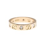 Gucci // 18k Rose Gold Icon Diamond Ring // Ring Size: 5.75 // Store Display