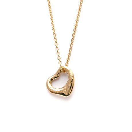 Tiffany & Co. // 18k Rose Gold Open Heart Iconic Pendant Necklace // 15.94" // Store Display