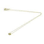 Tiffany & Co. // 18k Yellow Gold Bean Extra Mini Pendant Necklace // 15.94" // Store Display