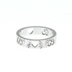 Gucci // 18k White Gold Icon Heart Motif Ring // Ring Size: 6 // Store Display