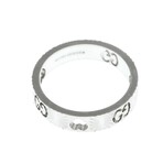 Gucci // 18k White Gold Icon Heart Motif Ring // Ring Size: 6 // Store Display