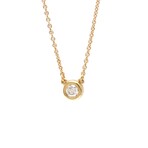 Tiffany & Co. // 18k Rose Gold Diamonds by the Yard Pendant Necklace // 16.33" // Store Display