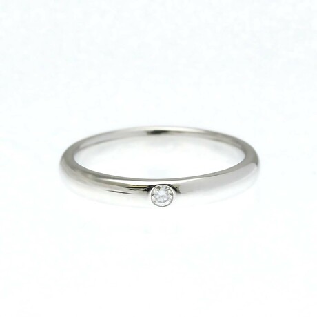 Harry Winston // Platinum + Diamond Wedding Band // Ring Size: 6 // Store Display