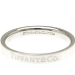 Tiffany & Co. // Platinum Flat Band Ring // Ring Size: 8 // Store Display
