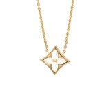 Louis Vuitton // 18k Rose Gold Star Blossom Mother of Pearl Pendant Necklace // 15.35"-16.14" // Store Display
