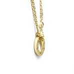 Cartier // 18k Yellow Gold Love Circle Diamond Pendant Necklace // 14.96"-16.14" // Store Display