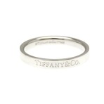 Tiffany & Co. // Platinum Flat Band Ring // Ring Size: 8 // Store Display