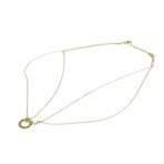 Cartier // 18k Yellow Gold Love Circle Diamond Pendant Necklace // 14.96"-16.14" // Store Display