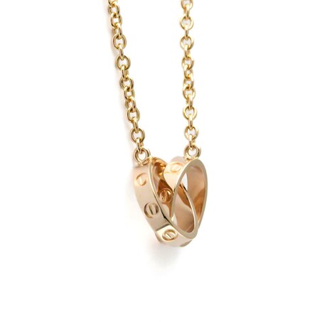 Cartier // 18k Rose Gold Baby Love Pendant Necklace // 17.32" // Store Display