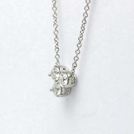 Tiffany & Co. // Platinum Aria Diamond Pendant Necklace // 15.94" // Store Display