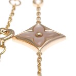 Louis Vuitton // 18k Rose Gold Star Blossom Diamond + Mother of Pearl Bracelet // 5.7"-6.69" // Store Display