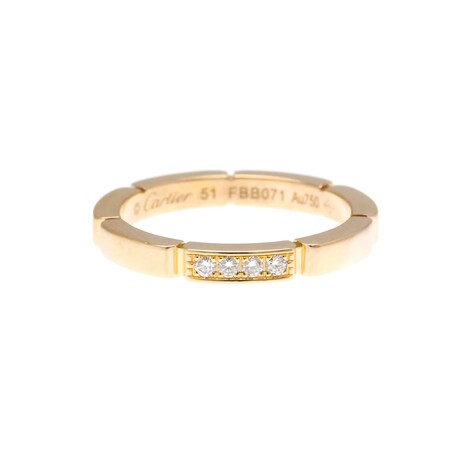 Cartier // 18k Rose Gold Maillon Panthère Diamond Ring // Ring Size: 5.75 // Store Display