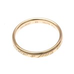 Van Cleef & Arpels // 18k Rose Gold Tendrement Diamond Wedding Ring // Ring Size: 8.25 // Store Display