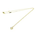 Van Cleef & Arpels // 18k Yellow Gold + Mother of Pearl Sweet Alhambra Iconic Pendant Necklace // 15.35"-16.14" // Store Display